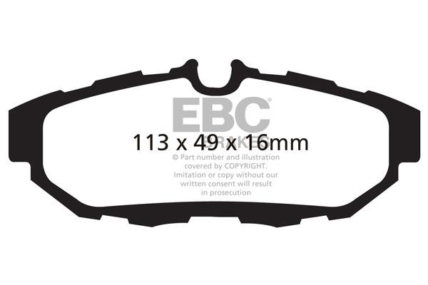 EBC DP31870C Тормозные колодки дисковые, комплект DP31870C: Отличная цена - Купить в Польше на 2407.PL!