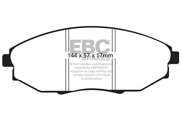 EBC DP21750 Brake Pad Set, disc brake DP21750: Buy near me in Poland at 2407.PL - Good price!