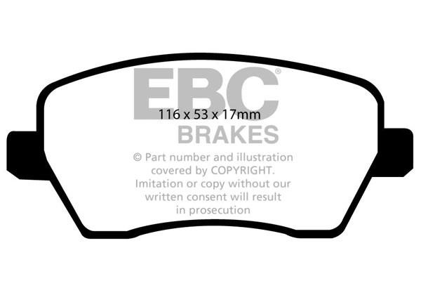 EBC DP41903R Brake Pad Set, disc brake DP41903R: Buy near me in Poland at 2407.PL - Good price!