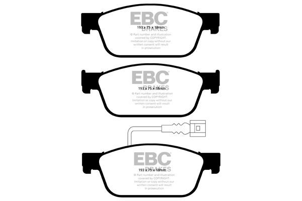 EBC DP22096 Тормозные колодки дисковые, комплект DP22096: Отличная цена - Купить в Польше на 2407.PL!