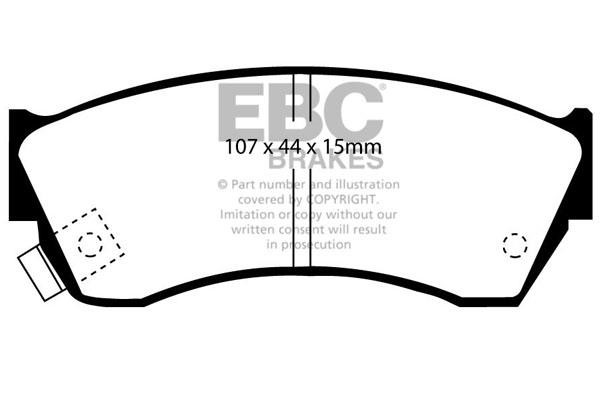 EBC DP2762 Тормозные колодки дисковые, комплект DP2762: Отличная цена - Купить в Польше на 2407.PL!