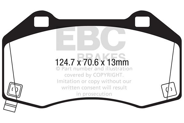 EBC DP22286 Brake Pad Set, disc brake DP22286: Buy near me in Poland at 2407.PL - Good price!