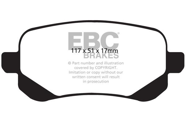 EBC DP41840R Brake Pad Set, disc brake DP41840R: Buy near me in Poland at 2407.PL - Good price!