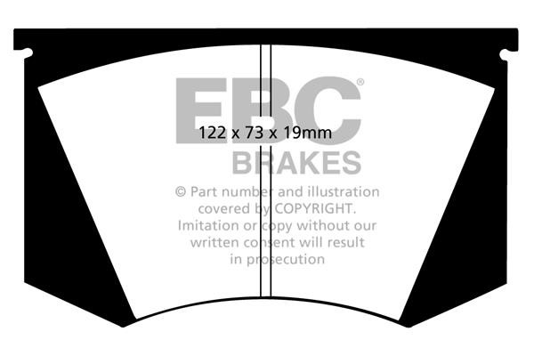 EBC DP5223NDX Brake Pad Set, disc brake DP5223NDX: Buy near me in Poland at 2407.PL - Good price!