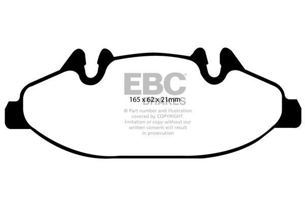 EBC DP21553 Brake Pad Set, disc brake DP21553: Buy near me in Poland at 2407.PL - Good price!