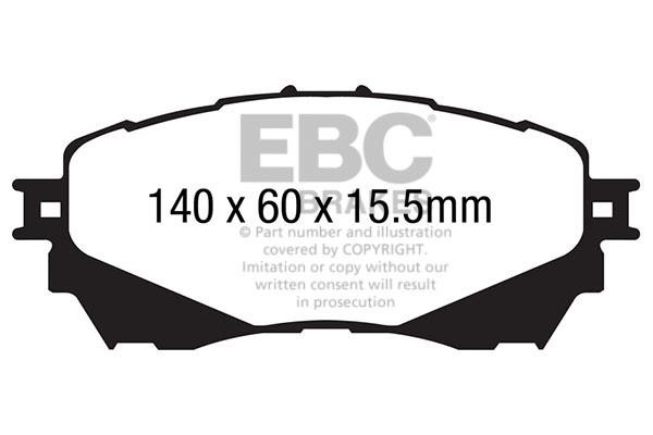 EBC DP42170R Brake Pad Set, disc brake DP42170R: Buy near me in Poland at 2407.PL - Good price!