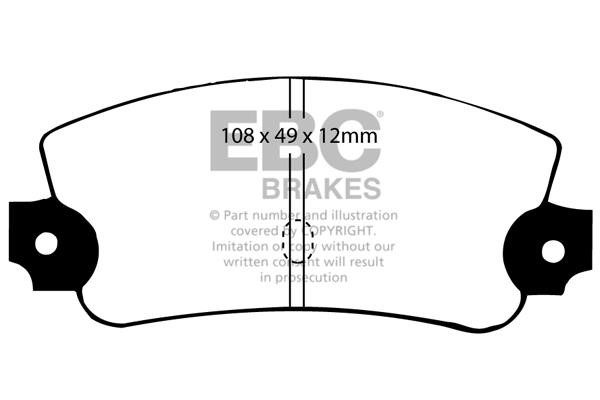 EBC DP2231 Brake Pad Set, disc brake DP2231: Buy near me in Poland at 2407.PL - Good price!