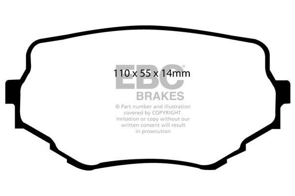 EBC DP61099 Brake Pad Set, disc brake DP61099: Buy near me in Poland at 2407.PL - Good price!