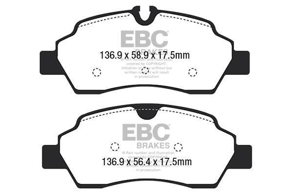 EBC DP42222R Brake Pad Set, disc brake DP42222R: Buy near me in Poland at 2407.PL - Good price!