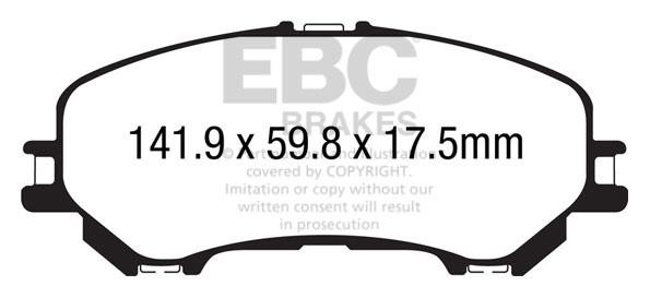 EBC DP43032R Brake Pad Set, disc brake DP43032R: Buy near me in Poland at 2407.PL - Good price!