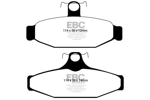EBC DP41167R Brake Pad Set, disc brake DP41167R: Buy near me in Poland at 2407.PL - Good price!
