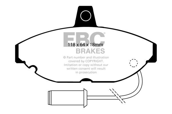 EBC DP4467R Brake Pad Set, disc brake DP4467R: Buy near me in Poland at 2407.PL - Good price!