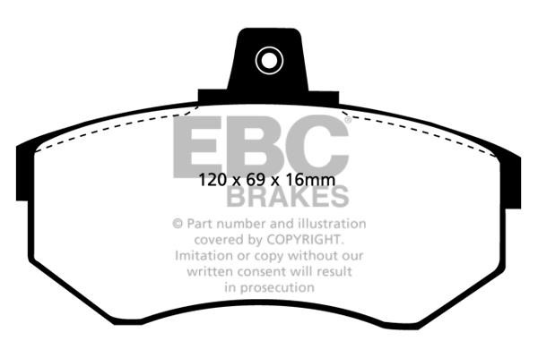 EBC DP2369/2 Тормозные колодки дисковые, комплект DP23692: Отличная цена - Купить в Польше на 2407.PL!