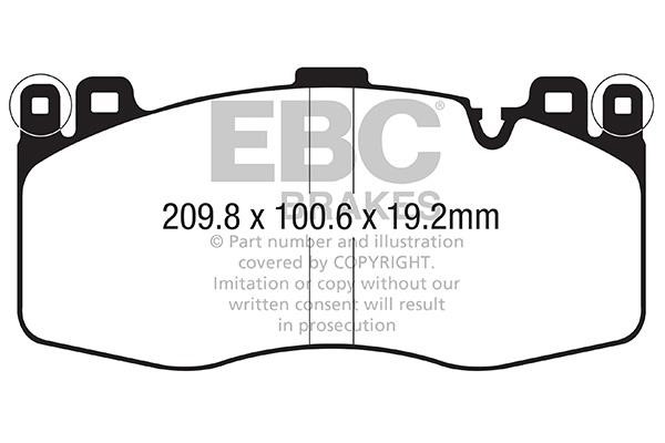 EBC DP42370R Brake Pad Set, disc brake DP42370R: Buy near me in Poland at 2407.PL - Good price!