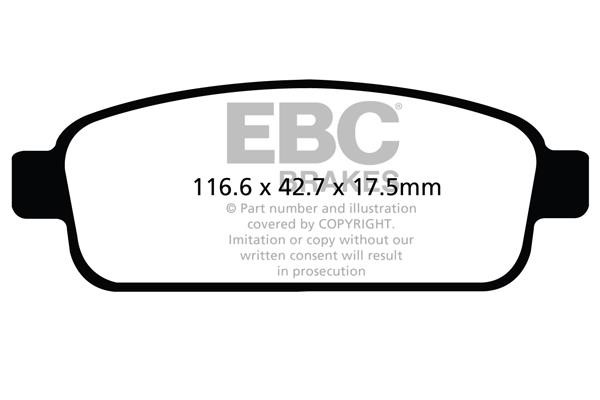 EBC DP42066R Тормозные колодки дисковые, комплект DP42066R: Отличная цена - Купить в Польше на 2407.PL!