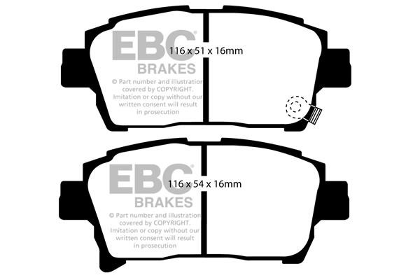 EBC DP21459 Brake Pad Set, disc brake DP21459: Buy near me in Poland at 2407.PL - Good price!