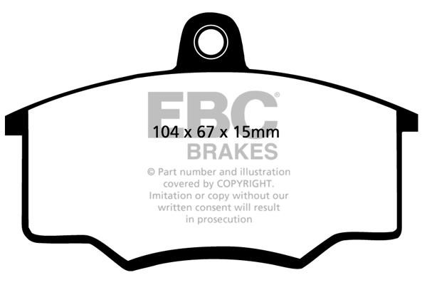 EBC DP2310/2 Тормозные колодки дисковые, комплект DP23102: Отличная цена - Купить в Польше на 2407.PL!