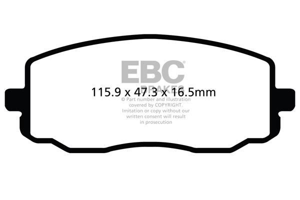 EBC DP22050 Brake Pad Set, disc brake DP22050: Buy near me in Poland at 2407.PL - Good price!