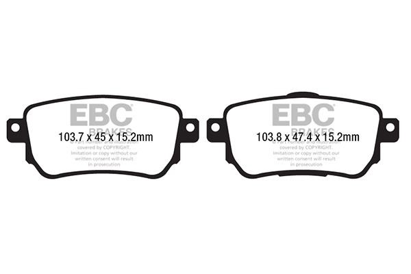 EBC DP42219R Brake Pad Set, disc brake DP42219R: Buy near me in Poland at 2407.PL - Good price!