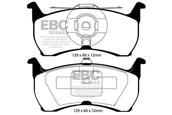 EBC DP31504C Brake Pad Set, disc brake DP31504C: Buy near me at 2407.PL in Poland at an Affordable price!