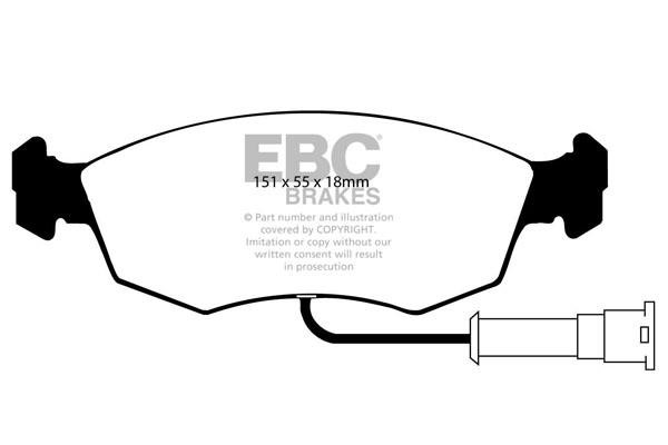 EBC DP2473 Brake Pad Set, disc brake DP2473: Buy near me in Poland at 2407.PL - Good price!