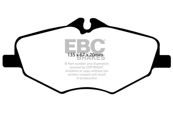 EBC DP21488 Brake Pad Set, disc brake DP21488: Buy near me in Poland at 2407.PL - Good price!