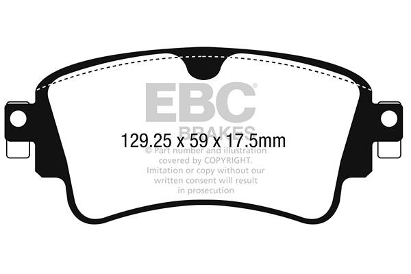 EBC DP42254R Brake Pad Set, disc brake DP42254R: Buy near me in Poland at 2407.PL - Good price!