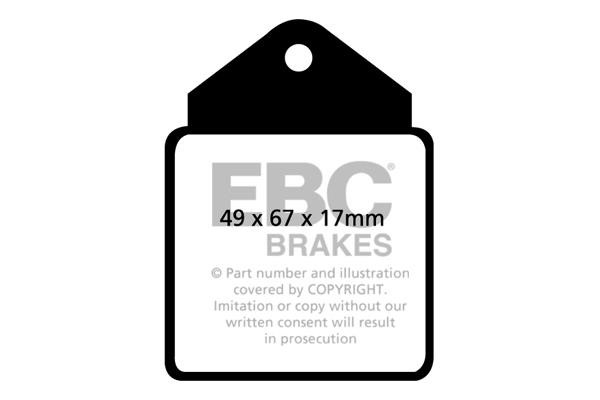 EBC DP4710R Brake Pad Set, disc brake DP4710R: Buy near me in Poland at 2407.PL - Good price!