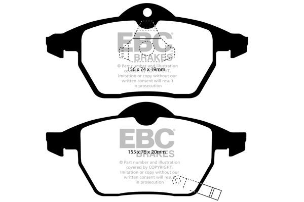 EBC DP21443 Brake Pad Set, disc brake DP21443: Buy near me in Poland at 2407.PL - Good price!
