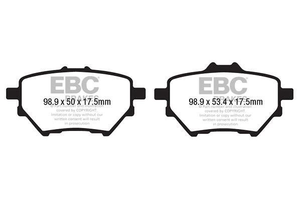 EBC DP42196R Klocki hamulcowe, zestaw DP42196R: Atrakcyjna cena w Polsce na 2407.PL - Zamów teraz!