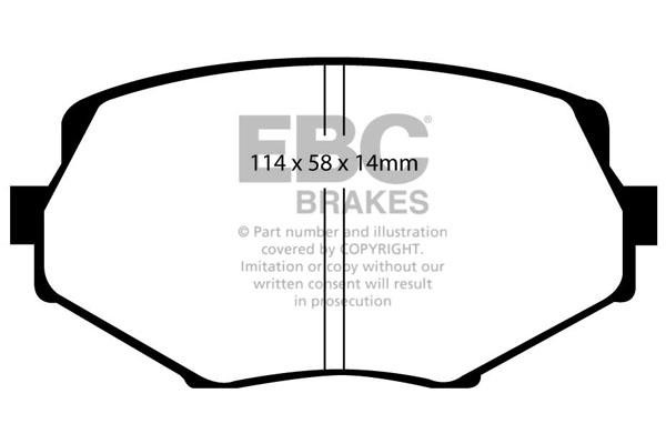EBC DP41002R Brake Pad Set, disc brake DP41002R: Buy near me in Poland at 2407.PL - Good price!