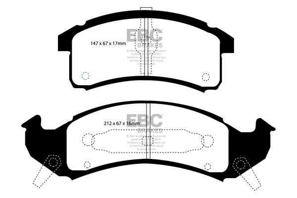 EBC DP31271C Brake Pad Set, disc brake DP31271C: Buy near me in Poland at 2407.PL - Good price!