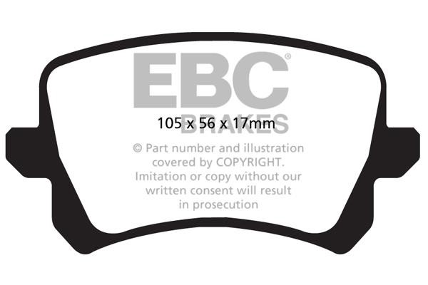 EBC DP22004 Тормозные колодки дисковые, комплект DP22004: Отличная цена - Купить в Польше на 2407.PL!