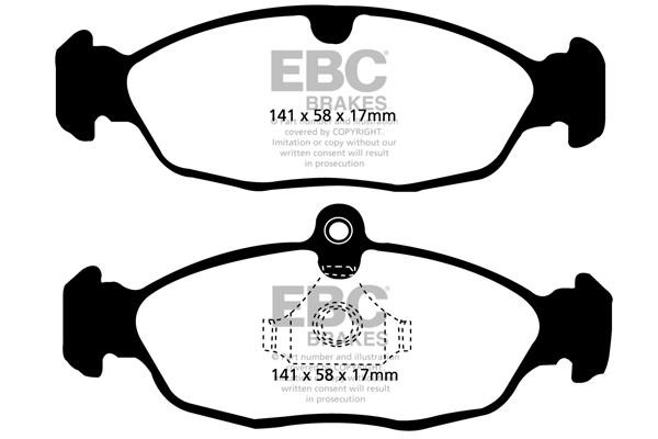 EBC DP41198R Гальмівні колодки, комплект DP41198R: Приваблива ціна - Купити у Польщі на 2407.PL!