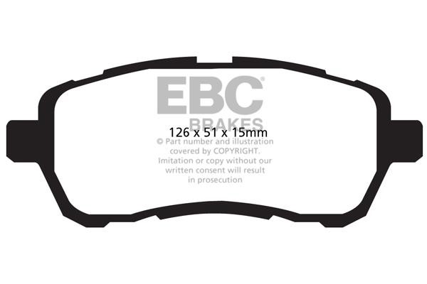 EBC DP22003 Brake Pad Set, disc brake DP22003: Buy near me in Poland at 2407.PL - Good price!