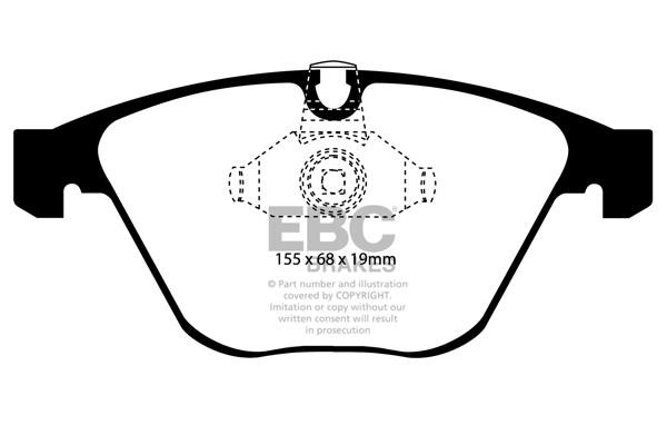 EBC DP41449R Brake Pad Set, disc brake DP41449R: Buy near me in Poland at 2407.PL - Good price!