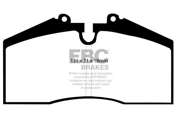 EBC DP5767NDX Brake Pad Set, disc brake DP5767NDX: Buy near me in Poland at 2407.PL - Good price!