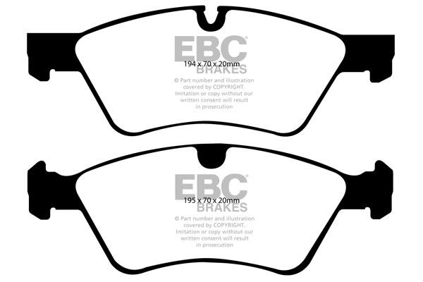 EBC DP61592 Brake Pad Set, disc brake DP61592: Buy near me in Poland at 2407.PL - Good price!