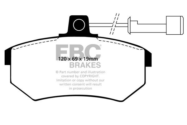 EBC DP4486R Гальмівні колодки, комплект DP4486R: Приваблива ціна - Купити у Польщі на 2407.PL!