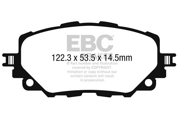 EBC DP42263R Brake Pad Set, disc brake DP42263R: Buy near me in Poland at 2407.PL - Good price!