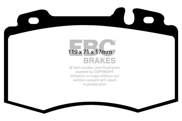 EBC DP41363R Brake Pad Set, disc brake DP41363R: Buy near me at 2407.PL in Poland at an Affordable price!