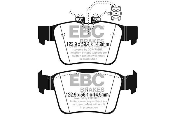 EBC DPX2315 Тормозные колодки дисковые, комплект DPX2315: Отличная цена - Купить в Польше на 2407.PL!