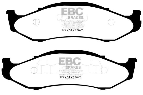 EBC DP41255R Brake Pad Set, disc brake DP41255R: Buy near me in Poland at 2407.PL - Good price!