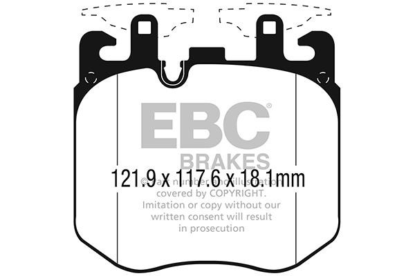 EBC DP42304R Brake Pad Set, disc brake DP42304R: Buy near me in Poland at 2407.PL - Good price!