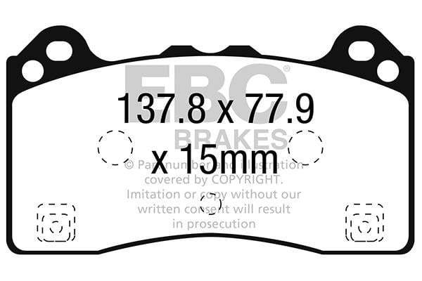 EBC DP42274R Brake Pad Set, disc brake DP42274R: Buy near me in Poland at 2407.PL - Good price!