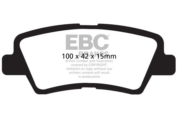 EBC DP61875 Brake Pad Set, disc brake DP61875: Buy near me in Poland at 2407.PL - Good price!