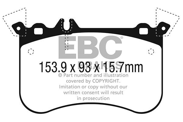 EBC DP62311 Brake Pad Set, disc brake DP62311: Buy near me in Poland at 2407.PL - Good price!
