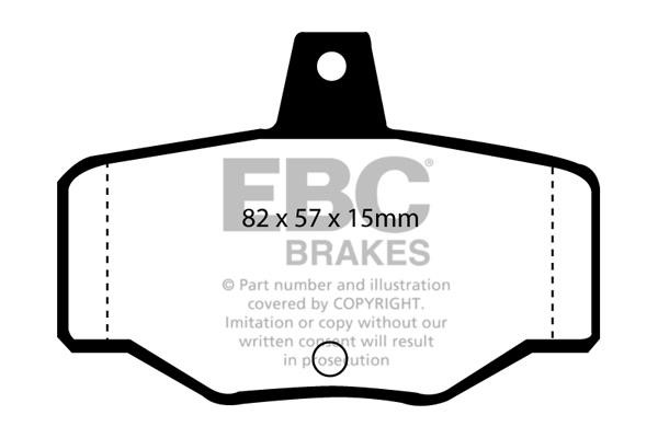 EBC DP4834R Brake Pad Set, disc brake DP4834R: Buy near me in Poland at 2407.PL - Good price!