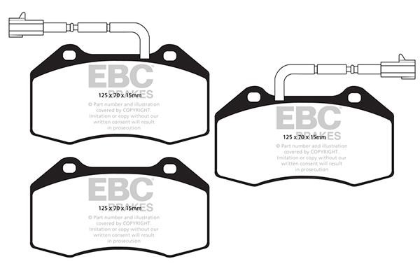 EBC DP22021/2 Brake Pad Set, disc brake DP220212: Buy near me in Poland at 2407.PL - Good price!