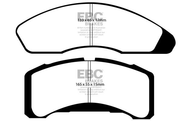 EBC DP21151 Тормозные колодки дисковые, комплект DP21151: Отличная цена - Купить в Польше на 2407.PL!